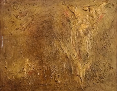 Peinture intitulée "Or en eau..." par Charles Cornil, Œuvre d'art originale, Acrylique