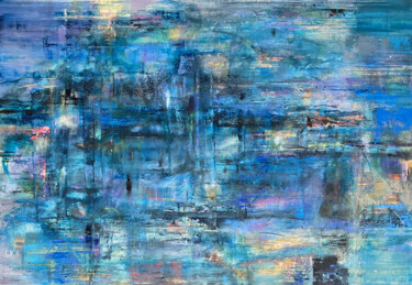Картина под названием "Scanned landscape" - Vitalie Coroban, Подлинное произведение искусства, Масло