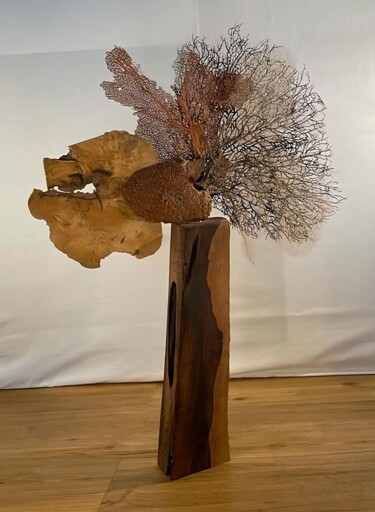 Скульптура под названием "BOXER" - Corol, Подлинное произведение искусства, Дерево