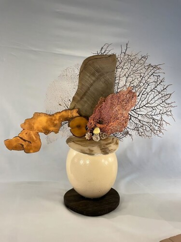 Скульптура под названием "HYPOCAMPE" - Corol, Подлинное произведение искусства, Дерево