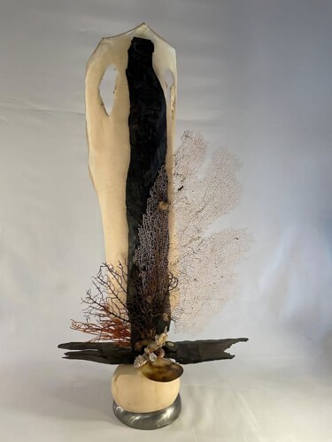 Скульптура под названием "MAMMOUTH" - Corol, Подлинное произведение искусства, Дерево