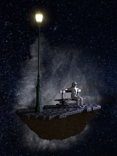 Digital Arts titled "Lost in Space" by Gilles Corona, Original Artwork, 3D Modeling