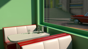 Arts numériques intitulée "Diner" par Gilles Corona, Œuvre d'art originale, Modélisation 3D