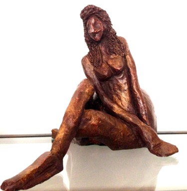 Sculpture titled "CRECENDO1_terre cui…" by Arcaroc, Original Artwork, Terra cotta