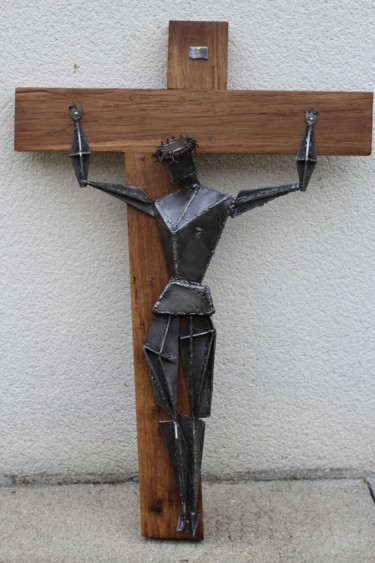 Sculpture intitulée "christ-002.jpg" par Philippe Affagard, Œuvre d'art originale, Métaux