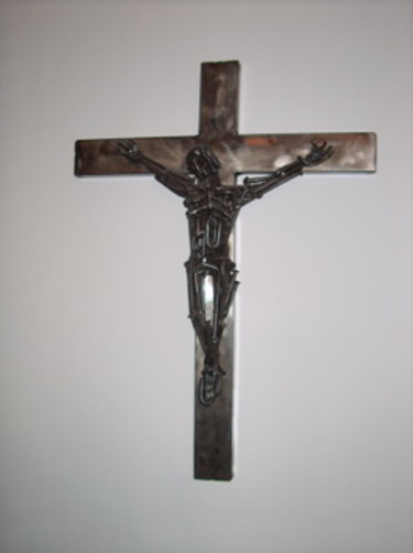 Sculpture intitulée "christ" par Philippe Affagard, Œuvre d'art originale, Métaux