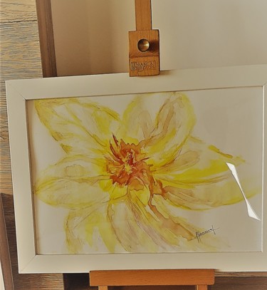 Painting titled "* TULIPES * Série N…" by Françoise Lanfroy-Rancurel, Original Artwork, Watercolor