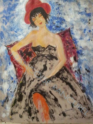 Pintura intitulada "131- Fin de soirée" por Françoise Lanfroy-Rancurel, Obras de arte originais, Acrílico