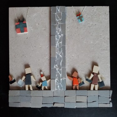 MosaïKons - Infranchissable Collages intitulée "MosaïKons - Infran…" par Enzo Cortello (Zollo), Œuvre d'art originale, Mosaïque