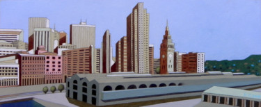 Painting titled "Small view of San F…" by Federico Cortese, Original Artwork, Oil