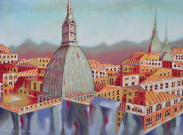 Peinture intitulée "Memory of Turin" par Federico Cortese, Œuvre d'art originale, Huile
