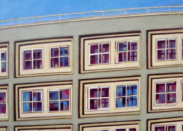 Картина под названием "Berlin Alexanderpla…" - Federico Cortese, Подлинное произведение искусства, Масло