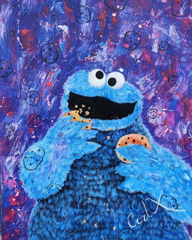 "Cookies Monster" başlıklı Tablo Cortx tarafından, Orijinal sanat, Akrilik