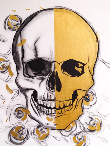 Painting titled "skulls" by Cortx, Original Artwork, Acrylic