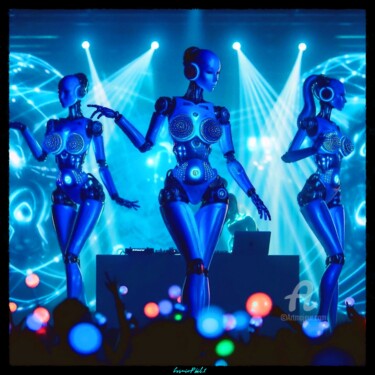 "Robotic DJ Woman - 1" başlıklı Dijital Sanat Cosmicphil1 tarafından, Orijinal sanat, Dijital Resim