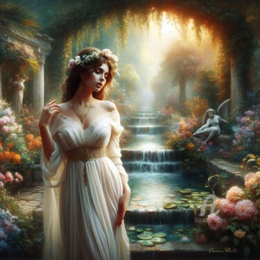 Digital Arts titled "Eternal Beauty - 11" by Cosmicphil1, Original Artwork, Digital Painting