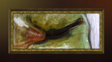 Картина под названием "green apple" - Cosmin Tudor Sirbulescu, Подлинное произведение искусства, Масло