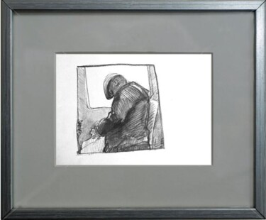 Drawing titled "old man sleeping" by Cosmin Tudor Sirbulescu, Original Artwork, Graphite