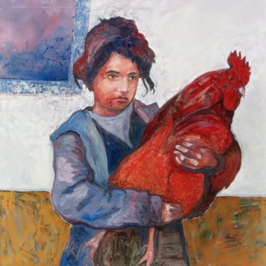 Friends Painting titled "Friends" by Cosmin Tudor Sirbulescu, Original Art, Oil