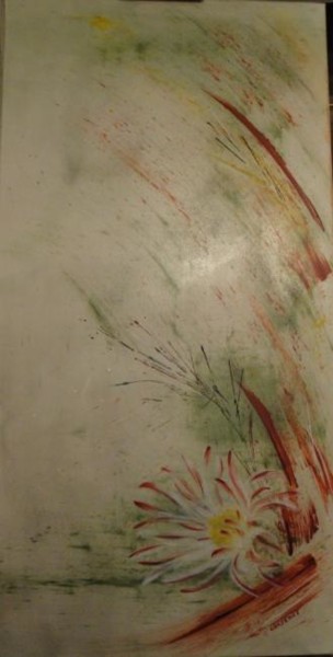 Peinture intitulée "VENT DE FLEUR" par Dominique Cossenet, Œuvre d'art originale, Huile