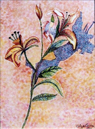 Pintura titulada ""Flowers"" por Costa, Obra de arte original
