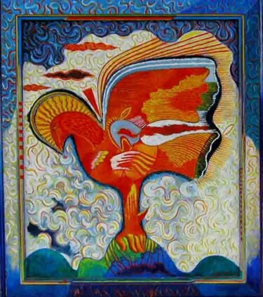 Pittura intitolato "Arabian Fenix 2" da Costantino Canonico, Opera d'arte originale