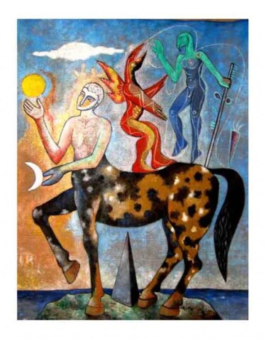 Pittura intitolato "Kirone" da Costantino Canonico, Opera d'arte originale
