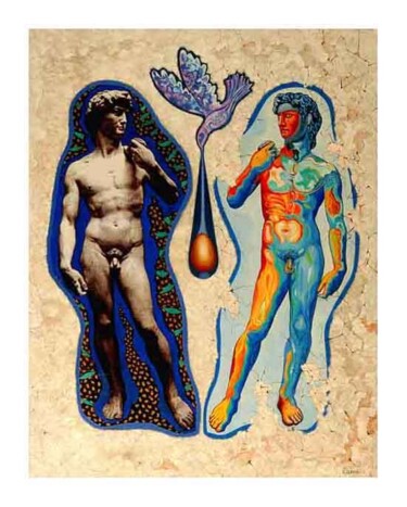 Pittura intitolato "Soul and Body" da Costantino Canonico, Opera d'arte originale