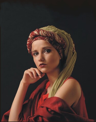 Painting titled "IL TURBANTE" by Costantino Di Renzo, Original Artwork, Oil