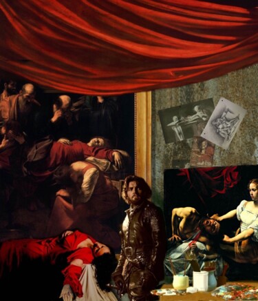 Pittura intitolato "CARAVAGGIO 2" da Costantino Di Renzo, Opera d'arte originale, Olio