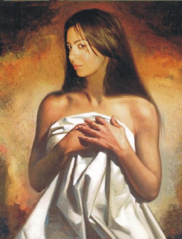 Painting titled "ALESSANDRA" by Costantino Di Renzo, Original Artwork, Acrylic