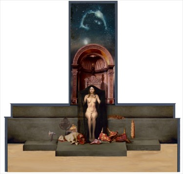 Pittura intitolato ""DIVINE METAMORFOSI…" da Costantino Di Renzo, Opera d'arte originale, Olio