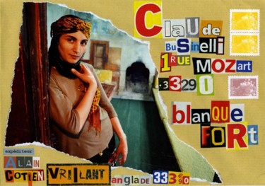 Collages intitulée "Istambul" par Alain Cotten, Œuvre d'art originale