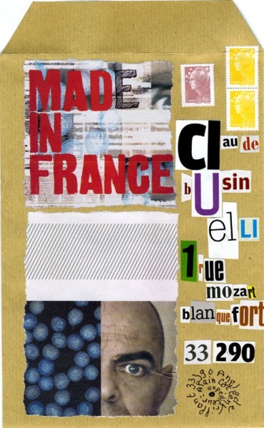 Collages intitulée "Mad(e) in France" par Alain Cotten, Œuvre d'art originale
