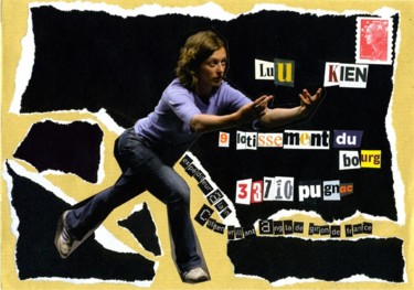 Collages intitulée "Viens !" par Alain Cotten, Œuvre d'art originale