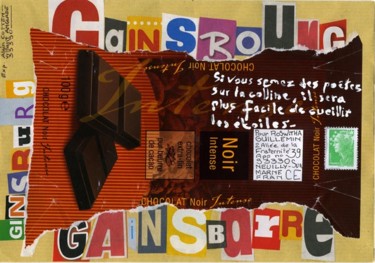 Collages intitulée "Ginsburg / Gainsbou…" par Alain Cotten, Œuvre d'art originale