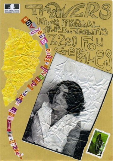 Collages intitulée "Travers" par Alain Cotten, Œuvre d'art originale