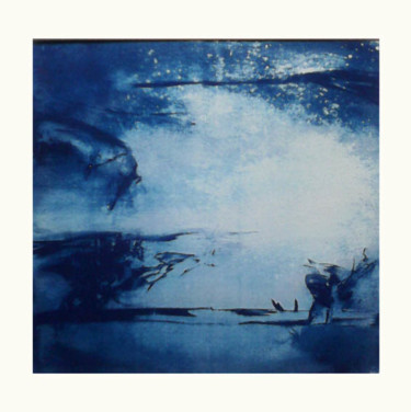 Ζωγραφική με τίτλο "cyanotype" από Pierre Blanchard, Αυθεντικά έργα τέχνης