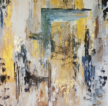 Pittura intitolato "bois flotte 100 x 1…" da Nana Pressouyre, Opera d'arte originale, Acrilico