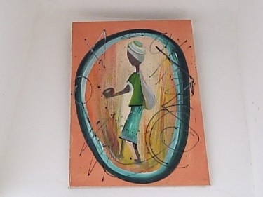 Peinture intitulée "le mandian" par Sowartbouba, Œuvre d'art originale, Huile