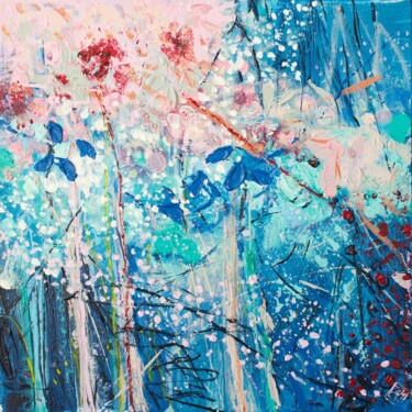 Malarstwo zatytułowany „Jardins suspendus,…” autorstwa Élisabeth Augendre Moreau, Oryginalna praca, Akryl Zamontowany na Dre…