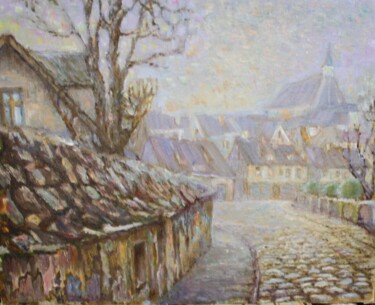 Pintura intitulada "Страсбург осенью" por Svetlana Kupche, Obras de arte originais, Óleo