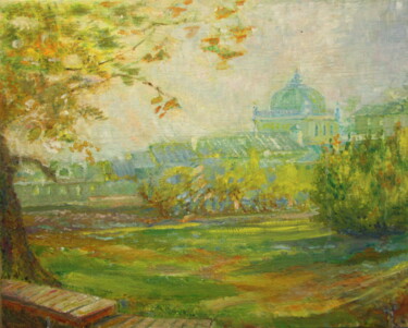Pintura intitulada "Вена. Осень." por Svetlana Kupche, Obras de arte originais, Óleo