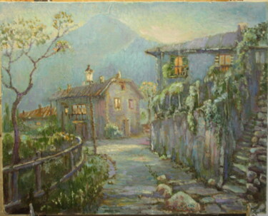 Painting titled "Италия. Вечер." by Svetlana Kupche, Original Artwork, Oil
