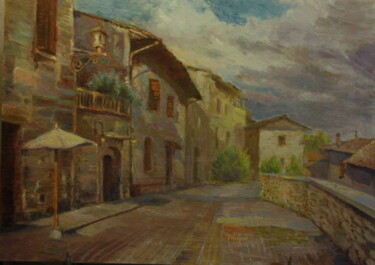 Painting titled "Италия. Урбино." by Svetlana Kupche, Original Artwork, Oil