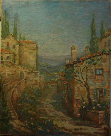 Painting titled "Сан-Лео" by Svetlana Kupche, Original Artwork, Oil