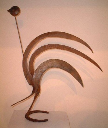 Sculpture intitulée "etroits faux-cils" par Bernard Courtial, Œuvre d'art originale, Métaux
