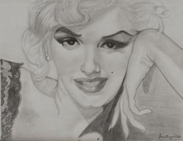 Drawing titled "Marilyn" by Courtney Wilde, Original Artwork