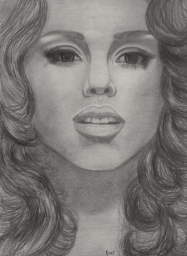 Drawing titled "Alicia Keys" by Courtney Wilde, Original Artwork
