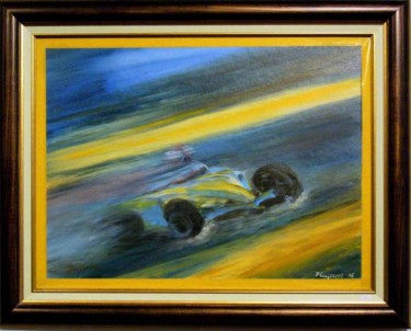 Painting titled "F1" by Jean Pierre Coussaert, Original Artwork